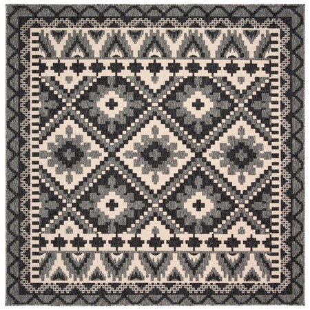 Safavieh 6 ft. 7 in. x 6 ft. 7 in. Veranda Square Power Loomed Area Rug Grey & Beige VER096-3435-7SQ